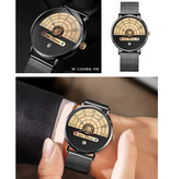 Dom Original Night and Day Watch - Movimento di lusso anologo per uomini e donne - Nero