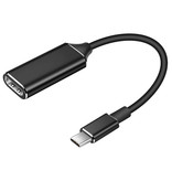 Kebidu Cable adaptador convertidor de USB-C a HDMI - 4K 30Hz de alta velocidad negro