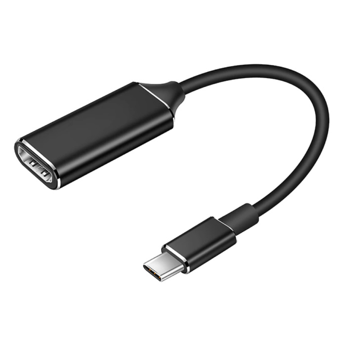 Câble adaptateur convertisseur USB-C vers HDMI - 4K 30Hz noir haute vitesse