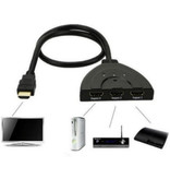 Besiuni HDMI Switch 3 in 1 Splitter Converter Adapter Cable - 4K 30Hz - 3 Ports - Black