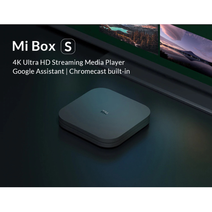 Xiaomi Mi Box S 4K Android TV Streaming Media Player with Deco