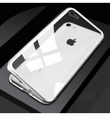 Stuff Certified® Coque Magnétique 360 ° iPhone 6 avec Verre Trempé - Coque Intégrale + Protecteur d'écran Blanc