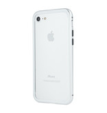 Stuff Certified® iPhone 6 Magnet 360 ° Hülle mit gehärtetem Glas - Ganzkörperhülle + Displayschutzfolie Weiß