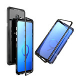 Stuff Certified® Samsung Galaxy S9 Magnetic 360 ° Case with Tempered Glass - Full Body Cover Case + Screen Protector Black