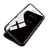 Stuff Certified® Funda Magnética 360 ° con Cristal Templado para Samsung Galaxy S8 Plus - Funda de Cuerpo Entero + Protector de Pantalla Negro