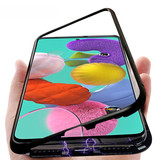 Stuff Certified® Funda Magnética 360 ° con Cristal Templado para Samsung Galaxy S20 - Funda de Cuerpo Entero + Protector de Pantalla Negro