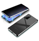 Stuff Certified® Samsung Galaxy S20 Ultra Magnetic 360 ° Hülle mit gehärtetem Glas - Ganzkörperhülle + Displayschutzfolie Schwarz