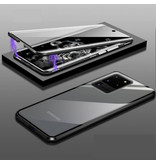 Stuff Certified® Custodia Ultra Magnetica 360 ° per Samsung Galaxy S20 con Vetro Temperato - Cover Full Body + Proteggi Schermo Nero