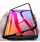 Stuff Certified® Samsung Galaxy Note 8 Magnetische 360 ° Hülle mit gehärtetem Glas - Ganzkörperhülle + Displayschutzfolie Schwarz