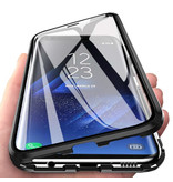 Stuff Certified® Funda Magnética 360 ° con Cristal Templado para Samsung Galaxy Note 10 - Funda de Cuerpo Entero + Protector de Pantalla Negro