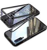 Stuff Certified® Funda Magnética 360 ° con Cristal Templado para Samsung Galaxy Note 10 Plus - Funda de Cuerpo Entero + Protector de Pantalla Negro