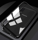 Stuff Certified® Samsung Galaxy A20 Magnetisch 360° Hoesje met Tempered Glass - Full Body Cover Hoesje + Screenprotector Zwart