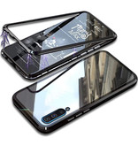 Stuff Certified® Custodia magnetica 360 ° per Samsung Galaxy A10 con vetro temperato - Custodia integrale + protezione schermo nera