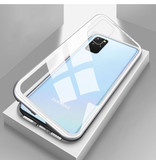 Stuff Certified® Coque Samsung Galaxy S20 Ultra Magnétique 360 ° avec Verre Trempé - Coque Intégrale + Protecteur d'Écran Argent