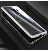 Stuff Certified® Samsung Galaxy S8 Plus Magnetic 360 ° Case with Tempered Glass - Full Body Cover Case + Screen Protector Silver