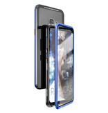 Stuff Certified® Samsung Galaxy S10 Magnetic 360 ° Hülle mit gehärtetem Glas - Ganzkörperhülle + Displayschutzfolie Blau