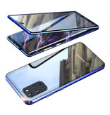 Stuff Certified® Funda Magnética 360 ° con Cristal Templado para Samsung Galaxy S20 - Funda de Cuerpo Entero + Protector de Pantalla Azul