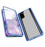 Stuff Certified® Samsung Galaxy S20 Magnetic 360 ° Case with Tempered Glass - Full Body Cover Case + Screen Protector Blue