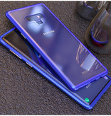 Stuff Certified® Custodia magnetica 360 ° per Samsung Galaxy Note 8 con vetro temperato - Custodia integrale + protezione schermo blu