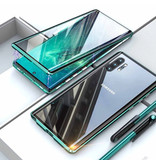 Stuff Certified® Custodia magnetica 360 ° per Samsung Galaxy A70 con vetro temperato - Custodia integrale + protezione schermo verde