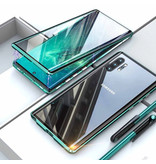 Stuff Certified® Funda Magnética 360 ° con Cristal Templado para Samsung Galaxy A70 - Funda de Cuerpo Entero + Protector de Pantalla Verde