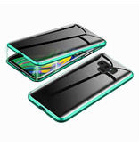 Stuff Certified® Coque Magnétique 360 ° Samsung Galaxy Note 9 avec Verre Trempé - Coque Intégrale + Protecteur d'Écran Vert