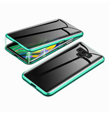 Stuff Certified® Samsung Galaxy Note 9 Magnetic 360 ° Case with Tempered Glass - Full Body Cover Case + Screen Protector Green