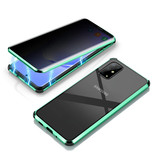 Stuff Certified® Samsung Galaxy S20 Magnetic 360 ° Case with Tempered Glass - Full Body Cover Case + Screen Protector Green