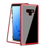 Stuff Certified® Coque Magnétique 360 ° Samsung Galaxy S10 avec Verre Trempé - Coque Intégrale + Protecteur d'Écran Rouge