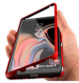 Stuff Certified® Samsung Galaxy S10 Magnetic 360 ° Case with Tempered Glass - Full Body Cover Case + Screen Protector Red