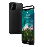 Stuff Certified® iPhone 11 Pro Max Powercase 6200mAh Powerbank-Gehäuse Ladegerät Batterieabdeckung Gehäuse Schwarz