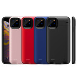 Stuff Certified® iPhone 11 Pro Max Powercase 6200mAh Carcasa Powerbank Cargador Cubierta de batería Carcasa Negro