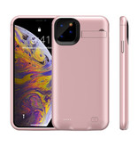 Stuff Certified® iPhone 11 Pro Max Powercase 6200mAh Powerbank Case Ladegerät Batterieabdeckung Case Pink