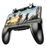 Stuff Certified® Controlador de juegos de teléfono para PUBG / Call of Duty Mobile - Botón de activación y agarre de teléfono inteligente - Joystick Gamepad