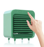 Stuff Certified® Aire acondicionado portátil - Refrigeración por agua - Mini ventilador / Enfriador de aire Verde