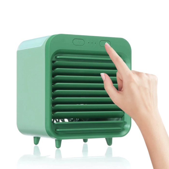 Aire acondicionado portátil - Refrigeración por agua - Mini ventilador / Enfriador de aire Verde