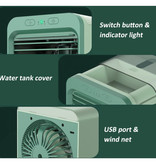 Stuff Certified® Draagbare Airconditioner - Water Koeling - Mini Ventilator/Luchtkoeler Groen