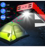 Stuff Certified® 80.000mAh Powerbank met 4 Poorten - Ingebouwde Zaklamp - Externe Noodaccu Batterij Oplader Charger Zwart