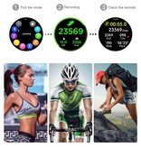 Torntisc Sport Smartwatch Smartband Smartphone Fitness Rastreador de actividad Reloj iOS / Android Negro Acero