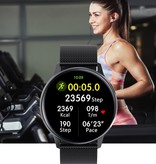 Torntisc Sport Smartwatch Smartband Smartfon Fitness Activity Tracker Zegarek iOS / Android Stal srebrna