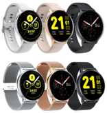 Torntisc Sportowy smartwatch Smartband Smartfon Fitness Activity Tracker Zegarek iOS / Android Gold Steel