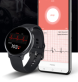 Torntisc Sportowy smartwatch Smartband Smartfon Fitness Activity Tracker Zegarek iOS / Android Gold Steel