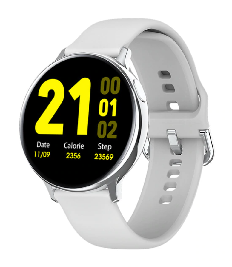 Sportowy smartwatch Smartband Smartfon Fitness Activity Tracker Zegarek iOS / Android Biały