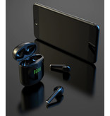 Kusdo Bezprzewodowe słuchawki Bluetooth - Słuchawki douszne True Touch Control Słuchawki TWS - Bezprzewodowe ładowanie Qi - Czarne