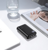 Stuff Certified® 10.000mAh Mini Powerbank mit 2 Ports - Externes Notfall-Akku Ladegerät Ladegerät Schwarz