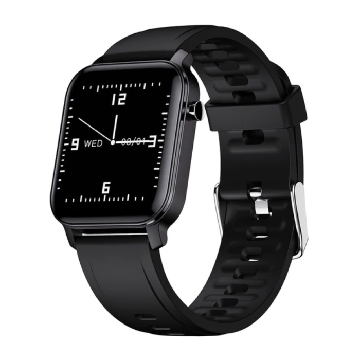Rastreador de actividad física Smartwatch Sport Smartband Reloj para teléfono inteligente iOS / Android Negro