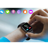 Stuff Certified® Rastreador de actividad física Smartwatch Sport Smartband Reloj para teléfono inteligente iOS / Android Negro