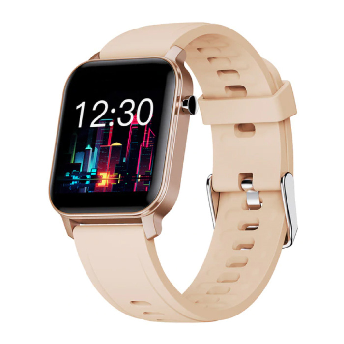 Rastreador de actividad física Smartwatch Sport Smartband Reloj para teléfono inteligente iOS / Android Oro