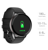 Lige Rote Linie Smartwatch Smartband Smartphone Fitness Sport Aktivität Tracker Uhr IPS iOS Android iPhone Samsung Huawei Schwarz