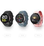 Lige Red Line Smartwatch Smartband Smartfon Fitness Sport Activity Tracker Zegarek IPS iOS Android iPhone Samsung Huawei Czarny